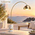 Aurelia Marble Arc Floor Lamp lifestyle
