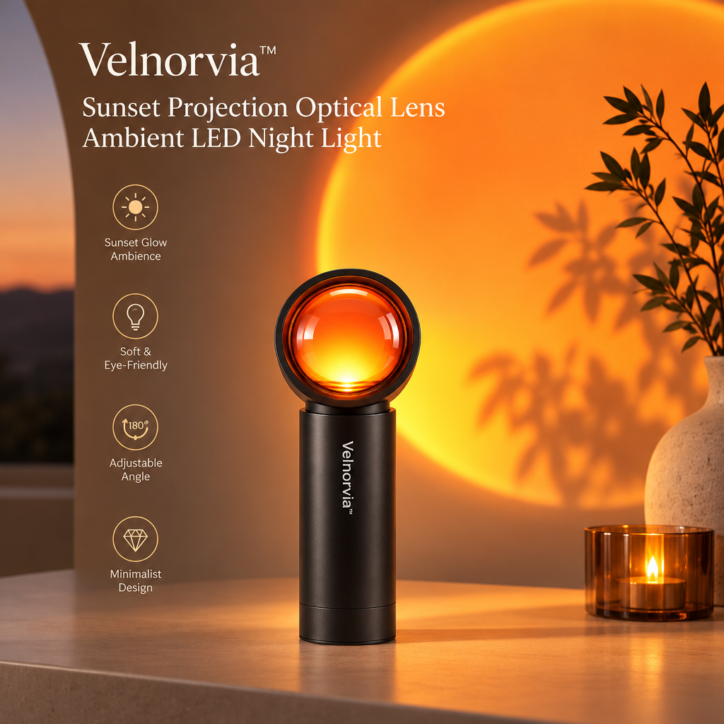 EmberLens Sunset Projection Night Light brand hero