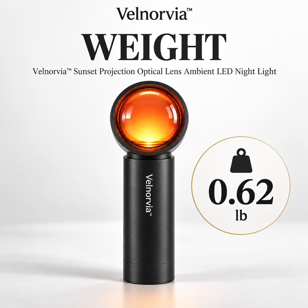 EmberLens Sunset Projection Night Light weight
