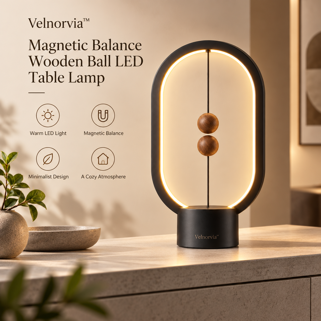Equilibria Magnetic Balance Table Lamp brand hero