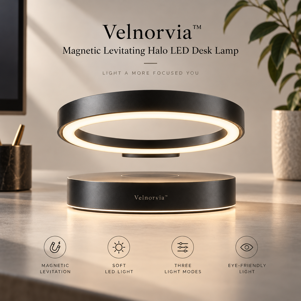 HaloFloat Magnetic Levitation Desk Lamp brand hero