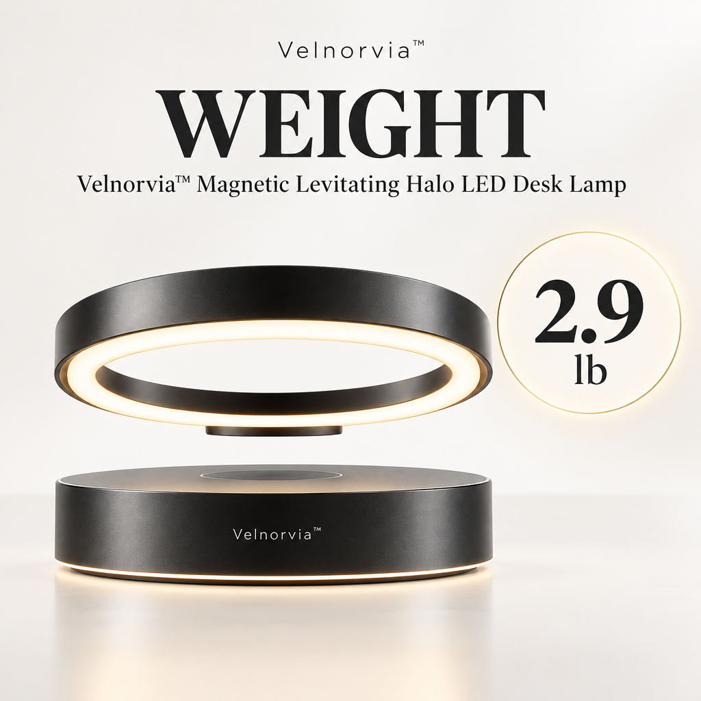 HaloFloat Magnetic Levitation Desk Lamp weight