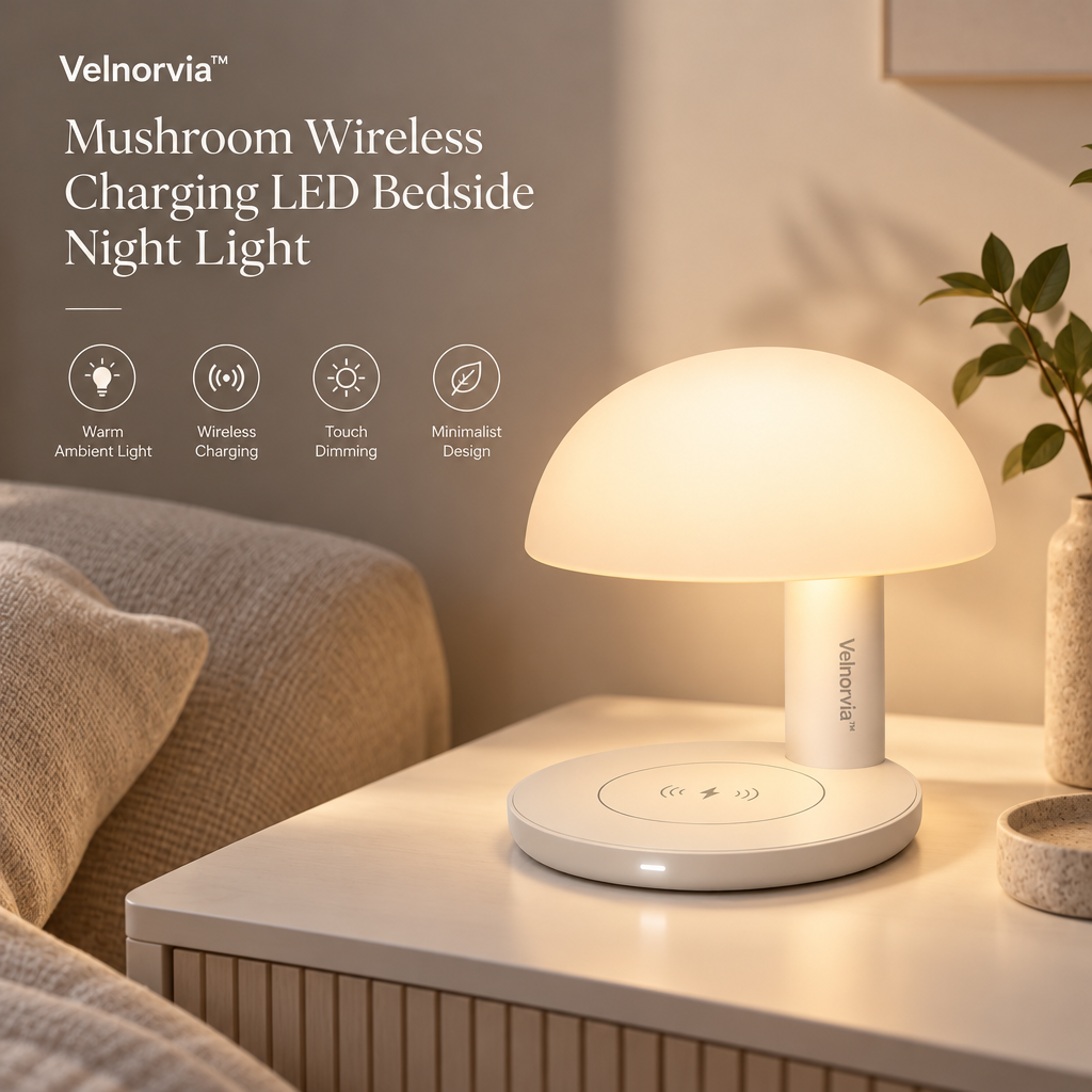 MellowCap Wireless Charging Bedside Lamp brand hero