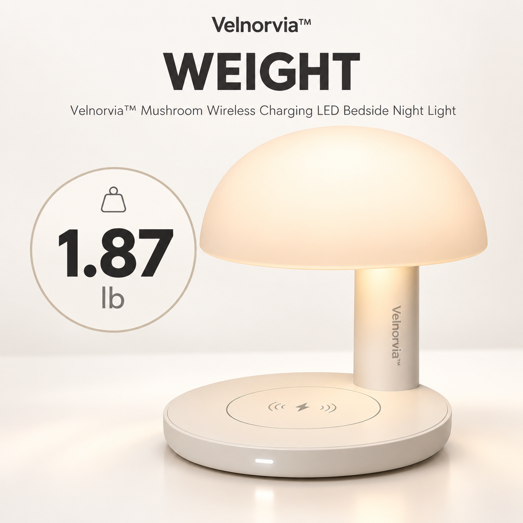 MellowCap Wireless Charging Bedside Lamp weight