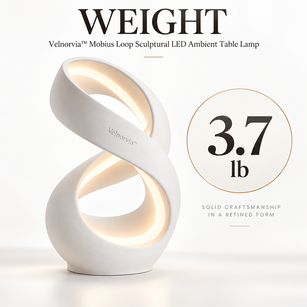 Mobius Aura Sculptural Table Lamp weight