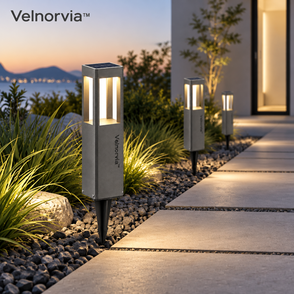 Pathline Solar Bollard Stake Light lifestyle