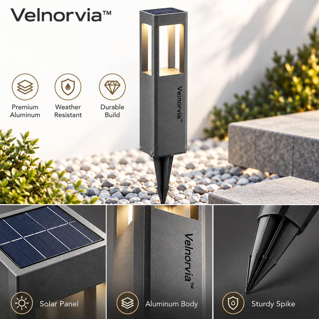 Pathline Solar Bollard Stake Light materials and structure