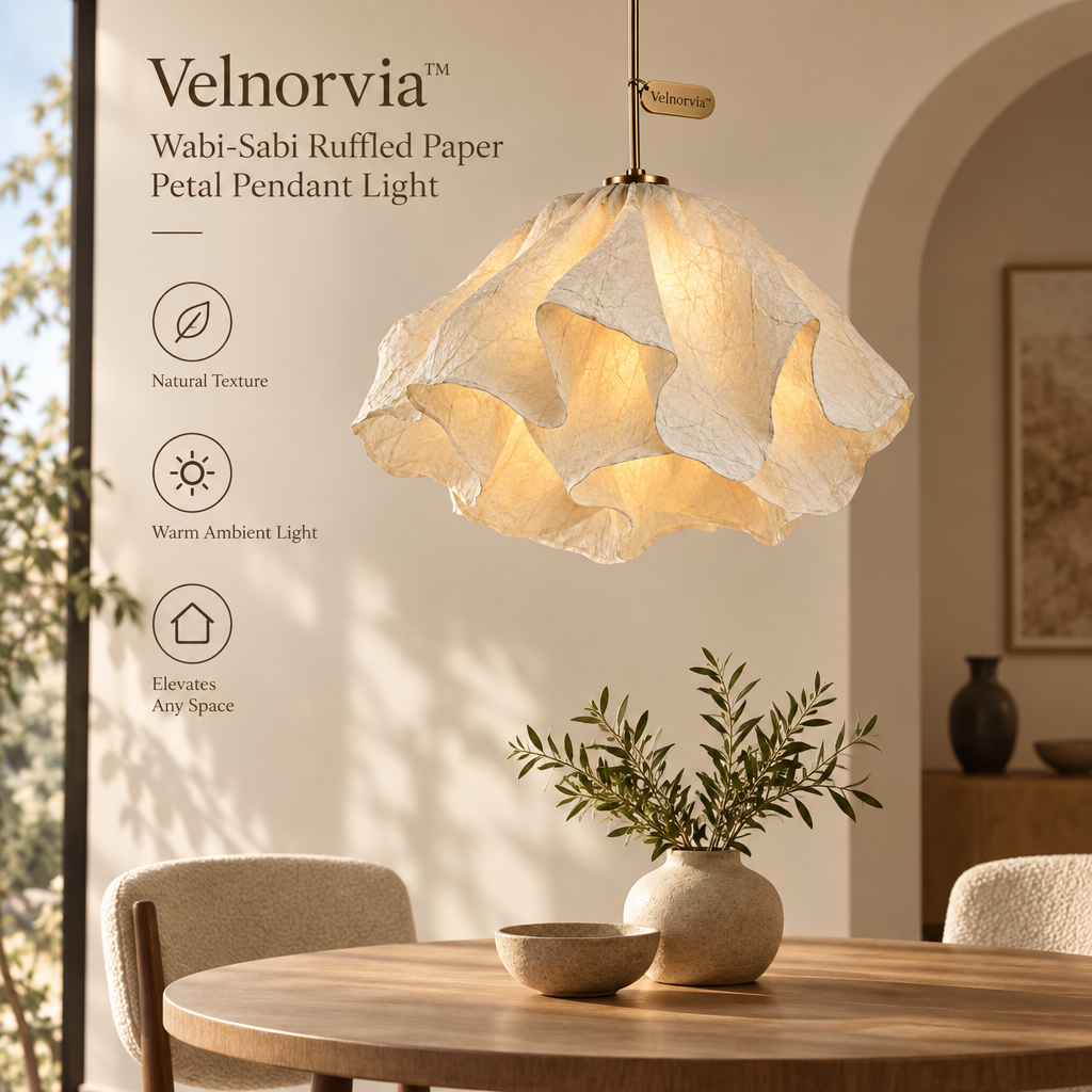 Petalia Wabi Sabi Paper Pendant Light brand hero