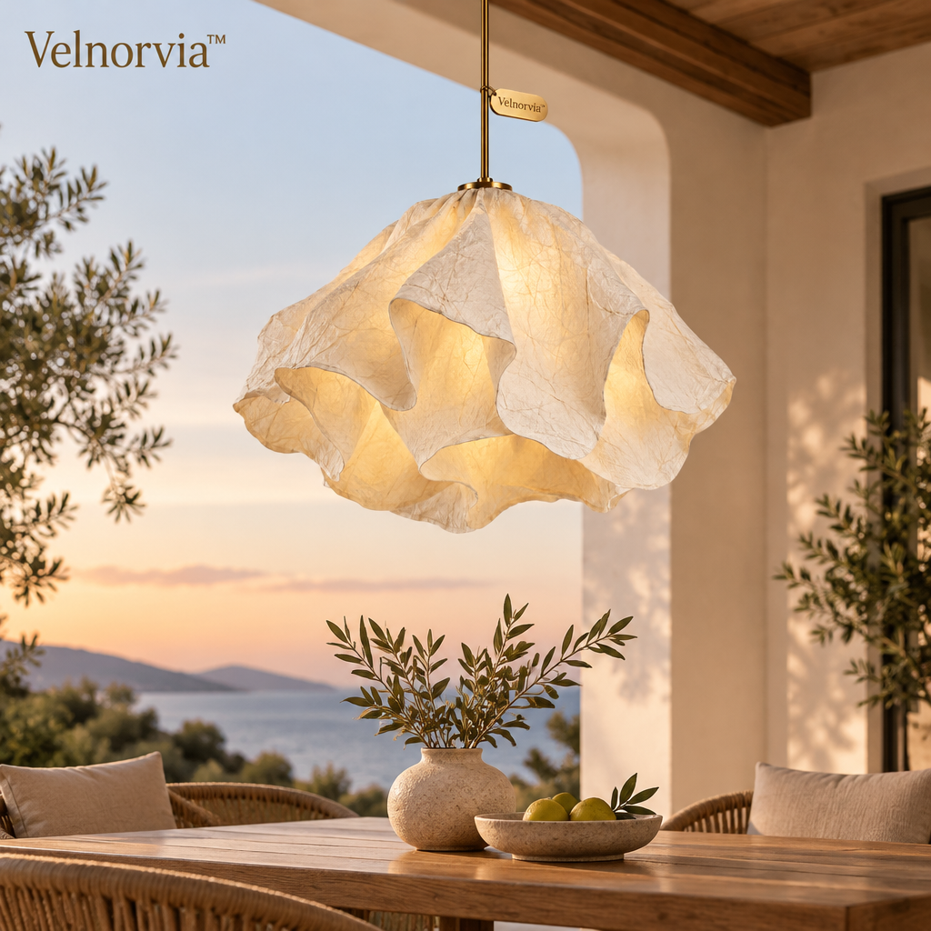Petalia Wabi Sabi Paper Pendant Light lifestyle