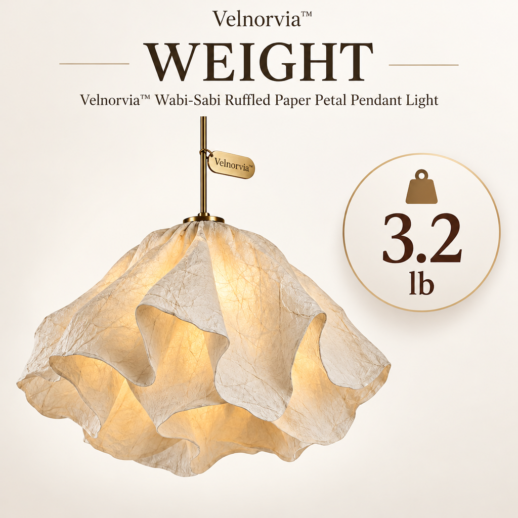 Petalia Wabi Sabi Paper Pendant Light weight